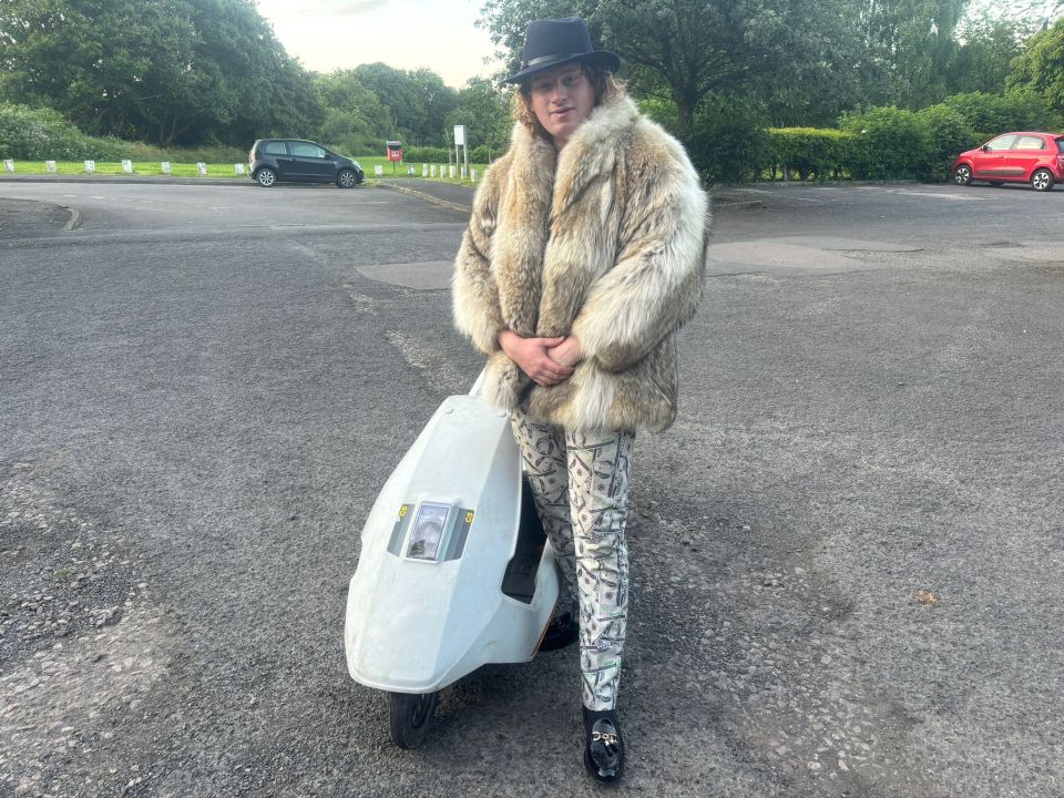 Eccentric motorist Cormac Boylan is the proud owner of a Sinclair C5