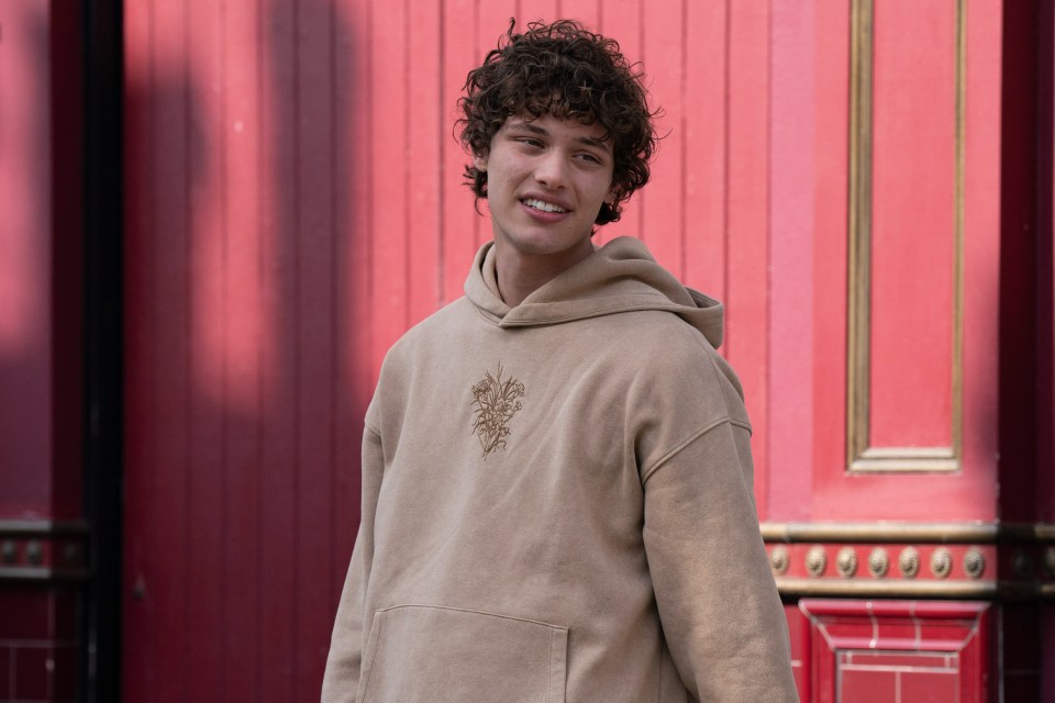 Bobby is pictured in EastEnders