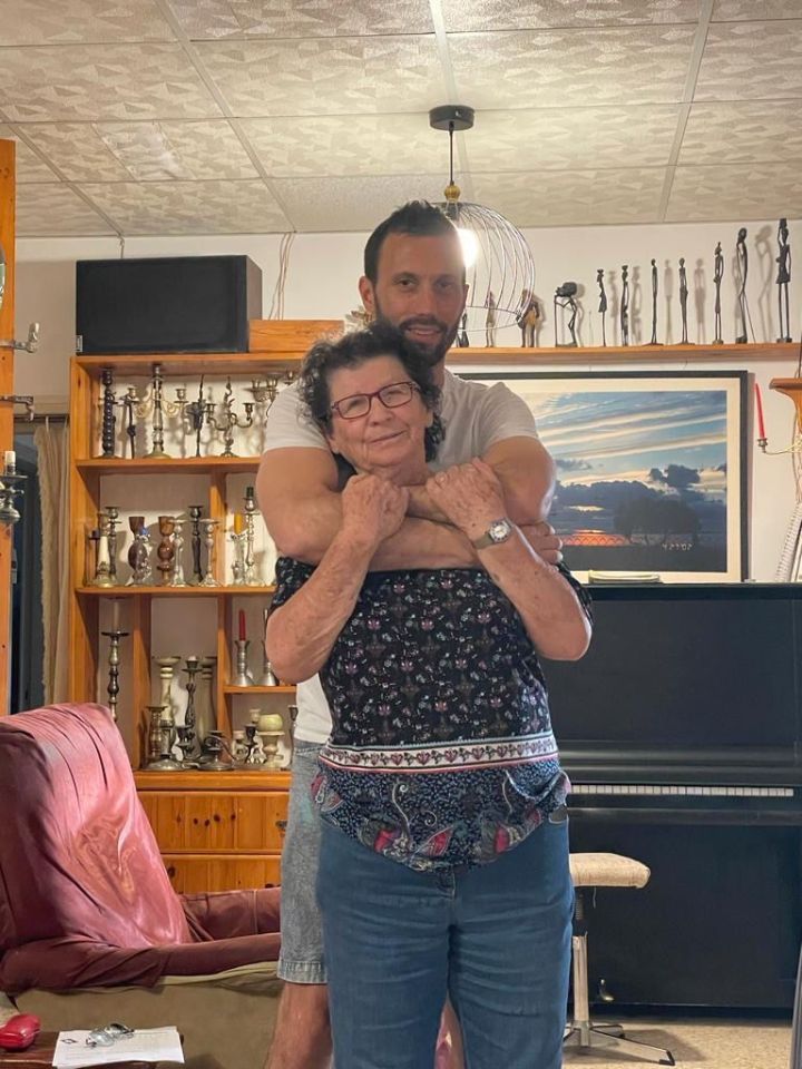 Daniel with his beloved grandmother