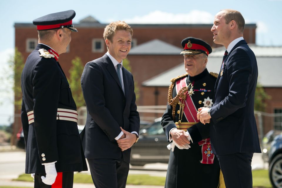Prince William, pictured with suited Hugh in 2018, is understood to be given the role as an usher at the wedding