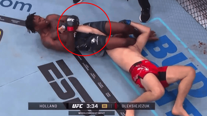 MMA fans were left baffled by Oleksiejczuk's refusal to tap