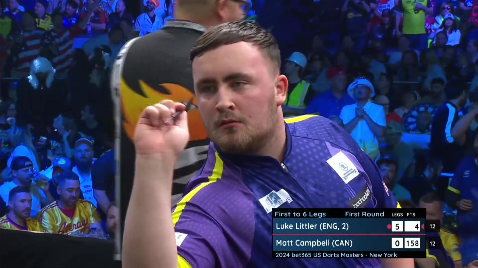 Luke Littler's opponent awkwardly refused to look at him after being demolished by the teen
