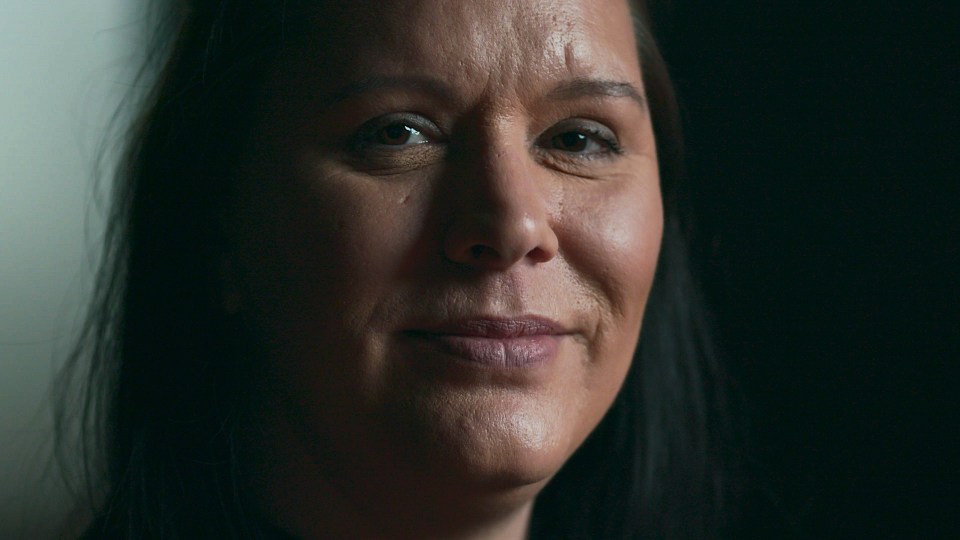 Nicolene pictured during her interview on for Channel 4's The Fall