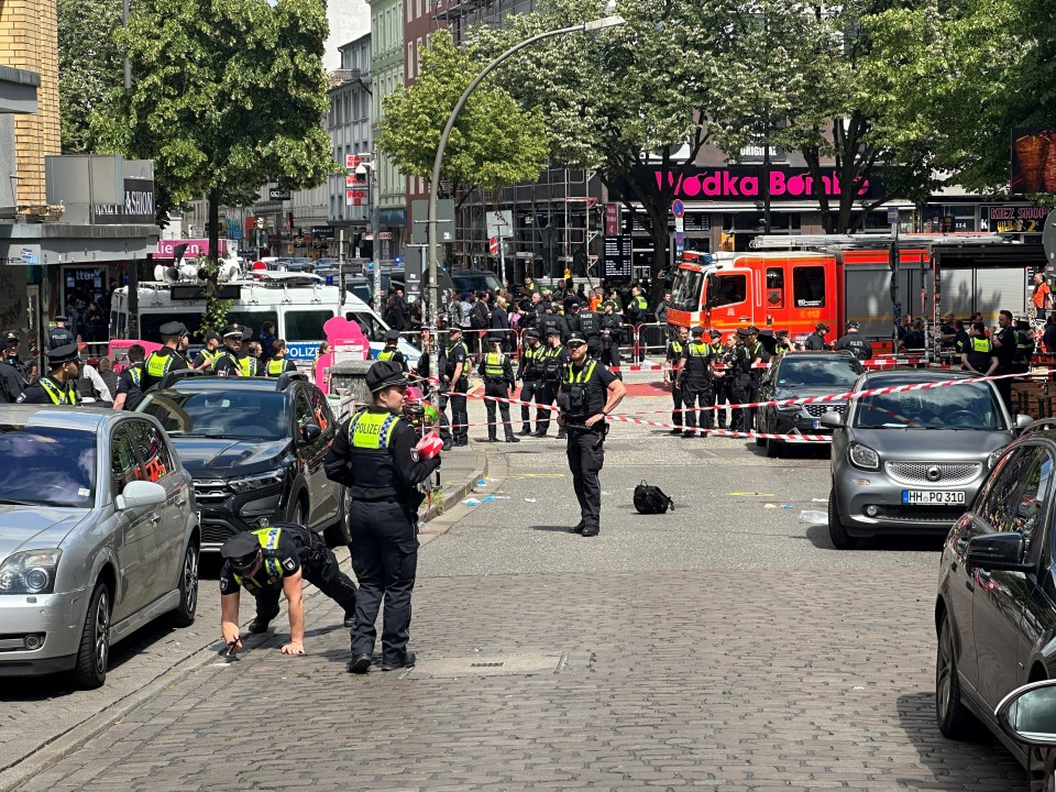 Dozens of police officers are currently at the scene