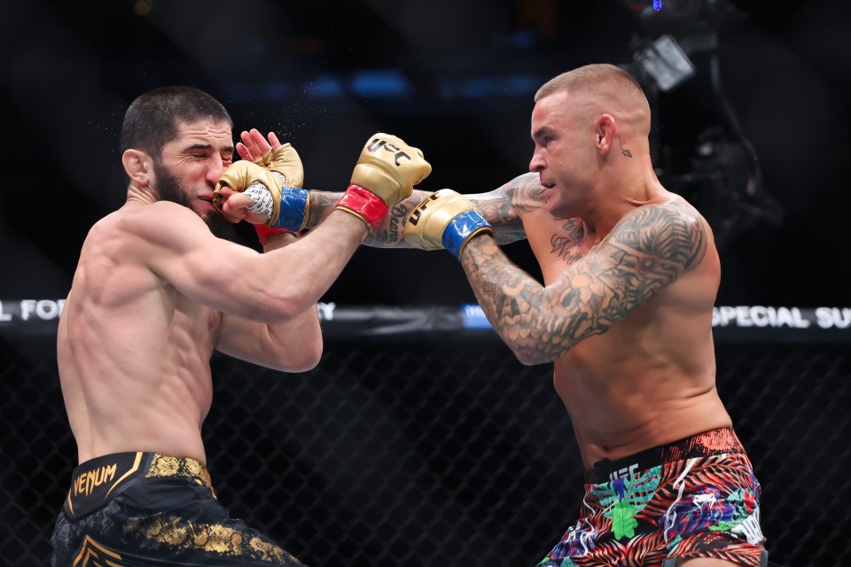 Dustin Poirier locked horns with Islam Makhachev in the main event of UFC 302