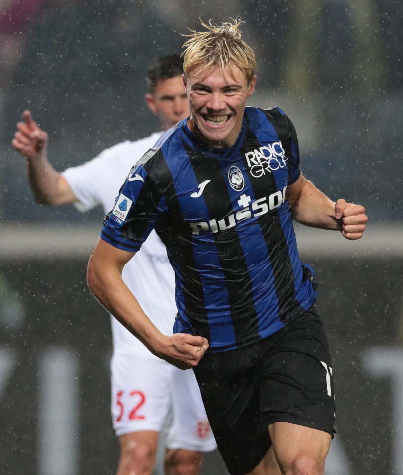 United star Rasmus Hojlund also arrived from the Serie A