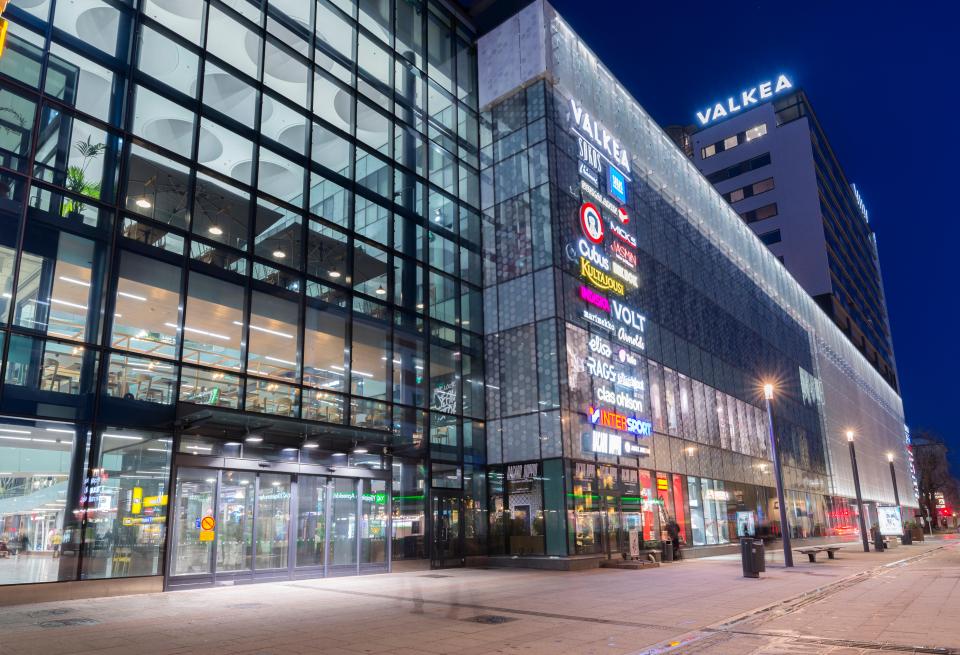 A man went on a rampage at the Valkea Shopping Centre