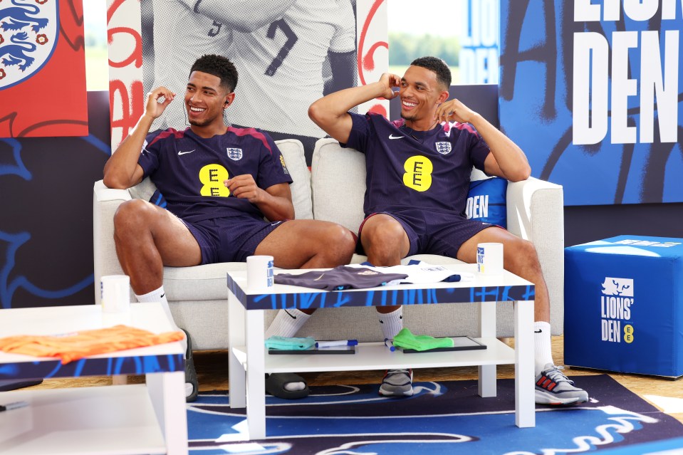 The star joined Trent Alexander-Arnold on the sofa for the latest Lions’ Den show