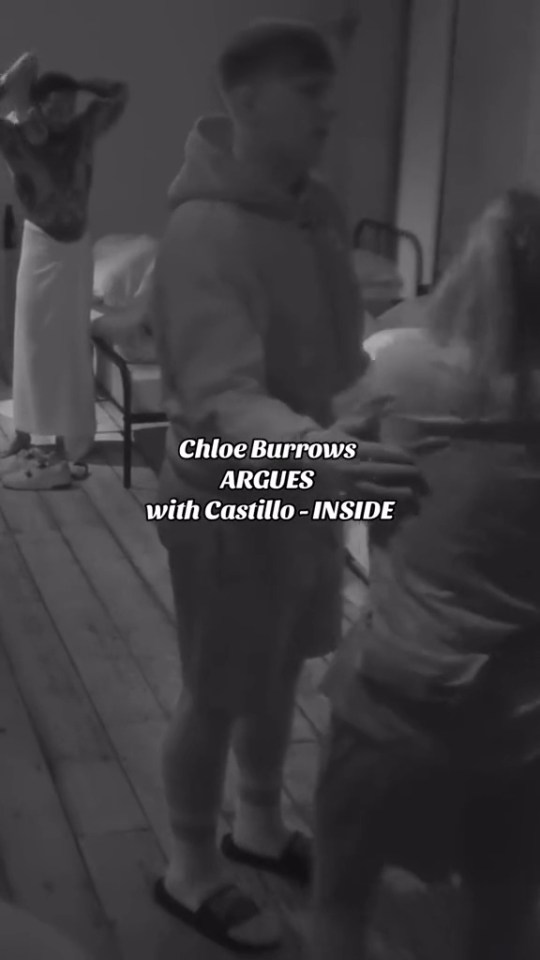 Chloe was seen having to be held back by another fellow housemate