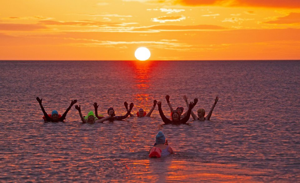 Some enjoyed the summer solstice last night amid glorious weather