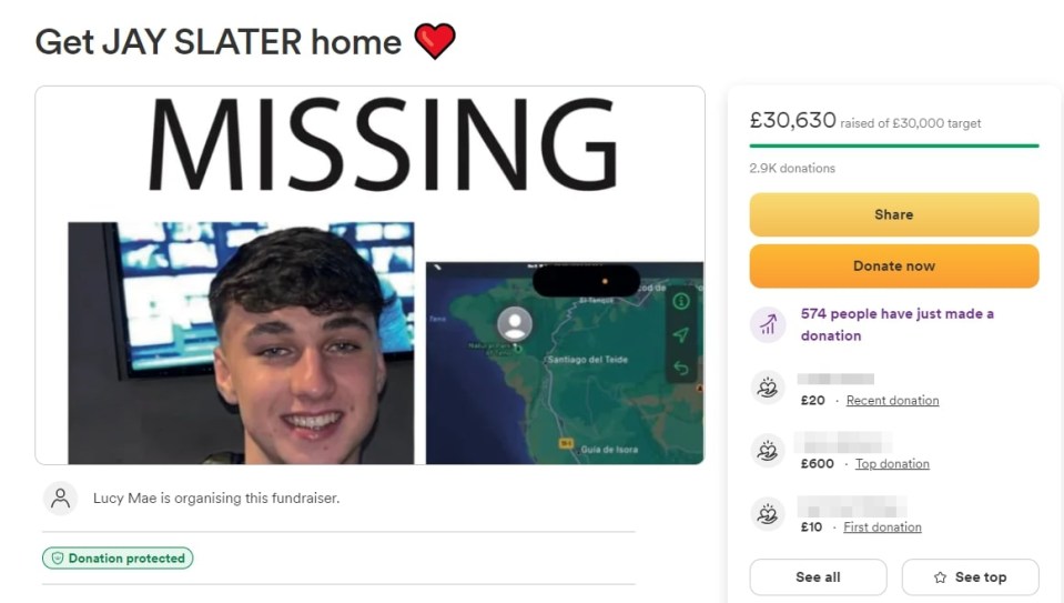a poster for a fundraiser called get jay slater home