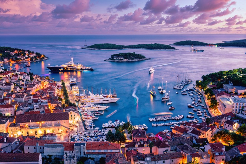 The old town and harbour of Hvar are beautiful to look at
