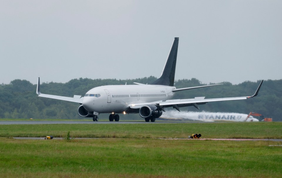 The players' private plane landed at 2:30pm