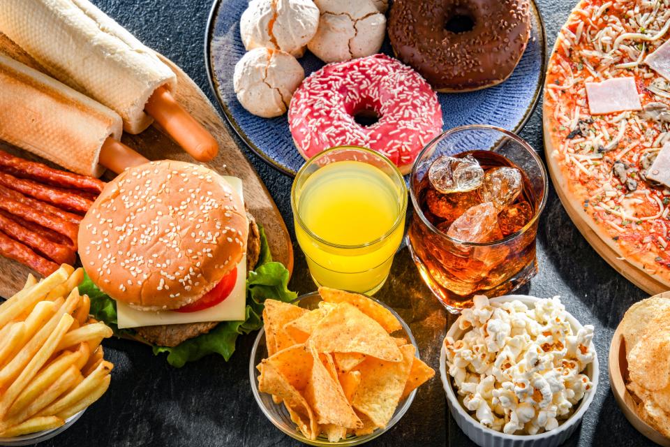 Research suggests two thirds of teenagers' calories come from processed foods (stock image)