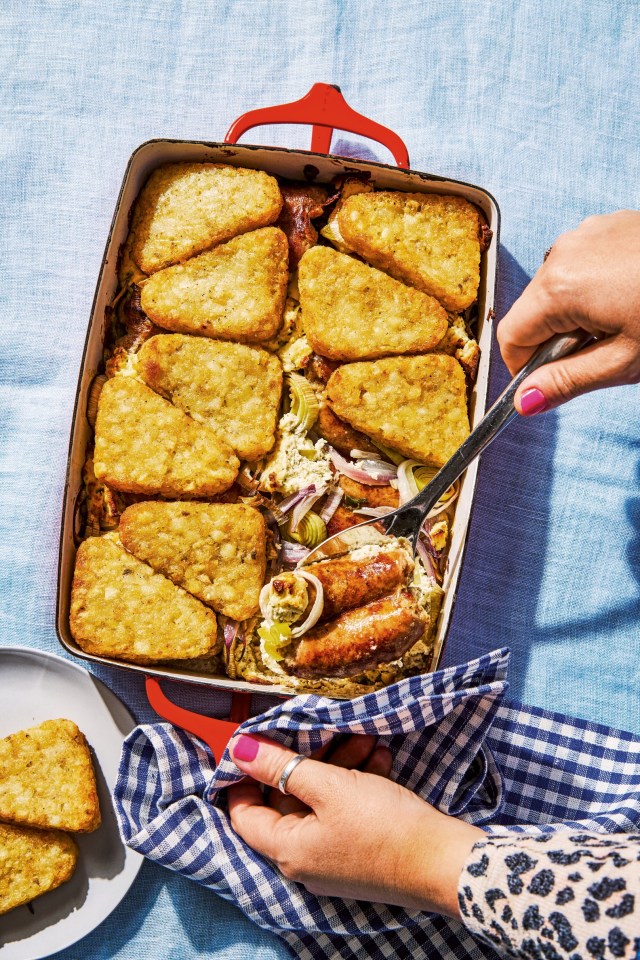 This sausage and hash brown pie makes for great comfort food