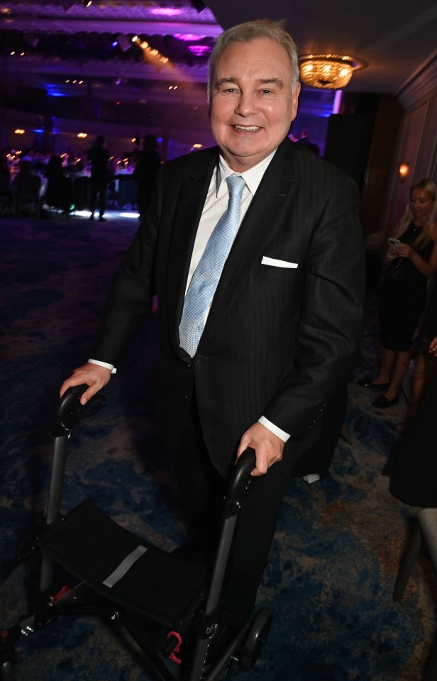 He used a walker and a wheelchair at the recent TRIC awards in London