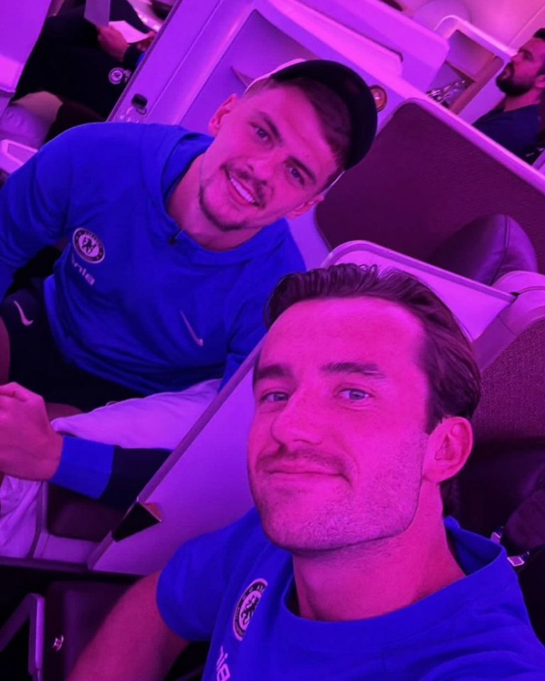 New signing Kiernan Dewsbury Hall posed with fellow ex-Leicester player Chilwell