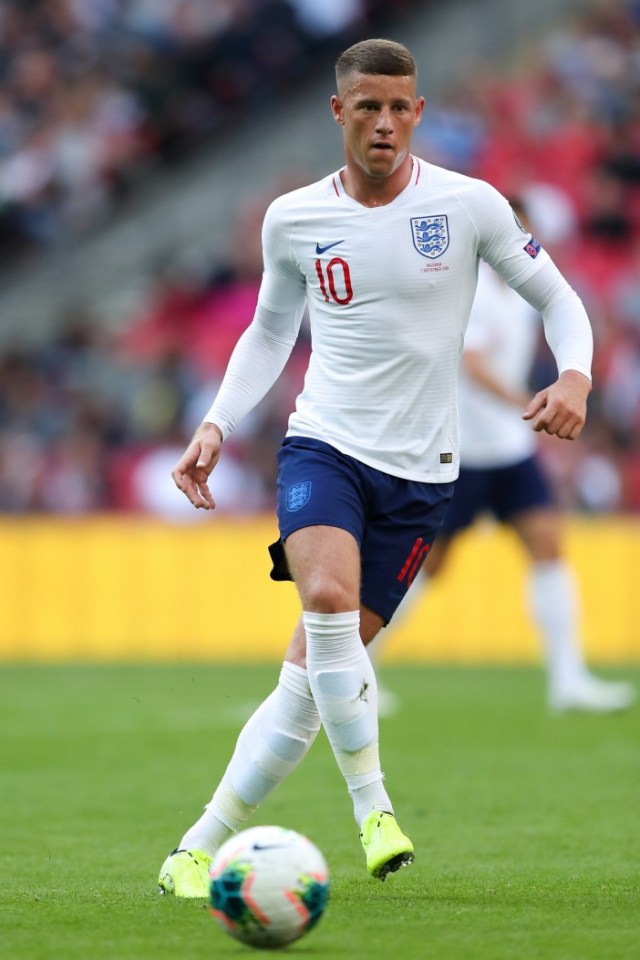 LONDON, ENGLAND - SEPTEMBER 07: Ross Barkley of England during the UEFA Euro 2020 qualifier match between England and Bulgaria at Wembley Stadium on September 7, 2019 in London, England. (Photo by James Williamson - AMA/Getty Images)