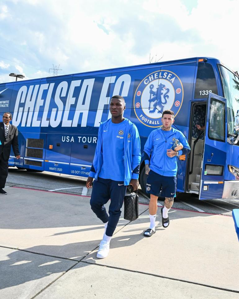 Enzo Fernandez is back with his Chelsea team-mates