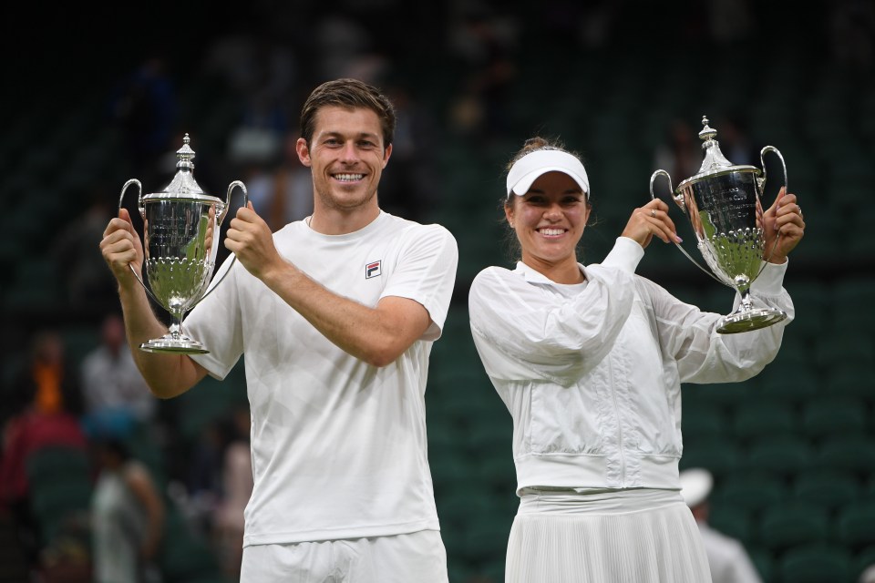 Neal Skupski and Desirae Krawczyk have won two mixed doubles titles at Wimbledon