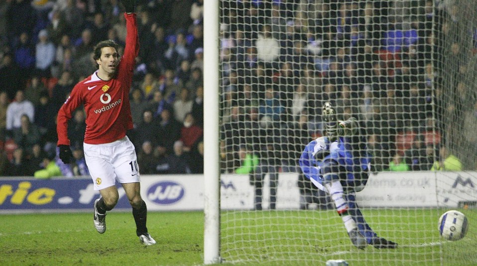 Van Nistelrooy scored 150 goals in 219 games for Man Utd