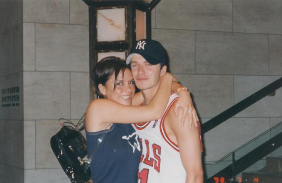 Loved up Victoria and David Beckham in an old pic they shared on Instagram