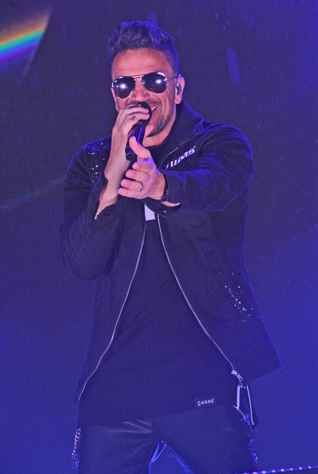 Peter Andre supported Junior at the 90s Baby Festival over the weekend
