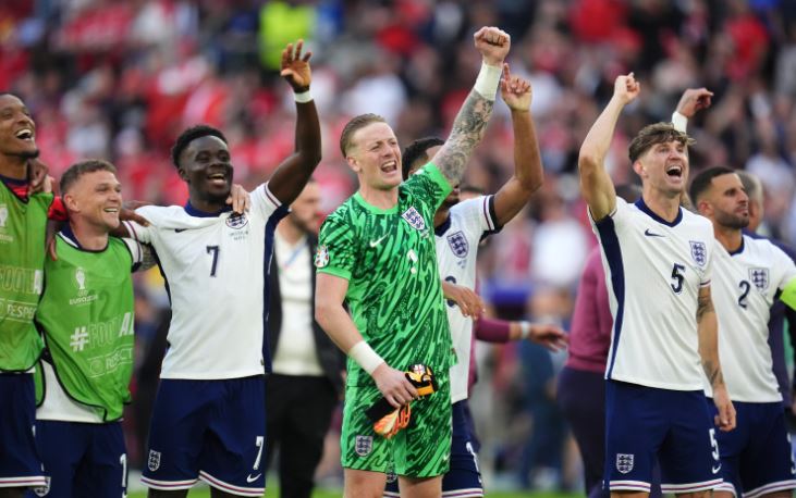 But the Three Lions tuned in perfectly to their spot-kicks and celebrated victory