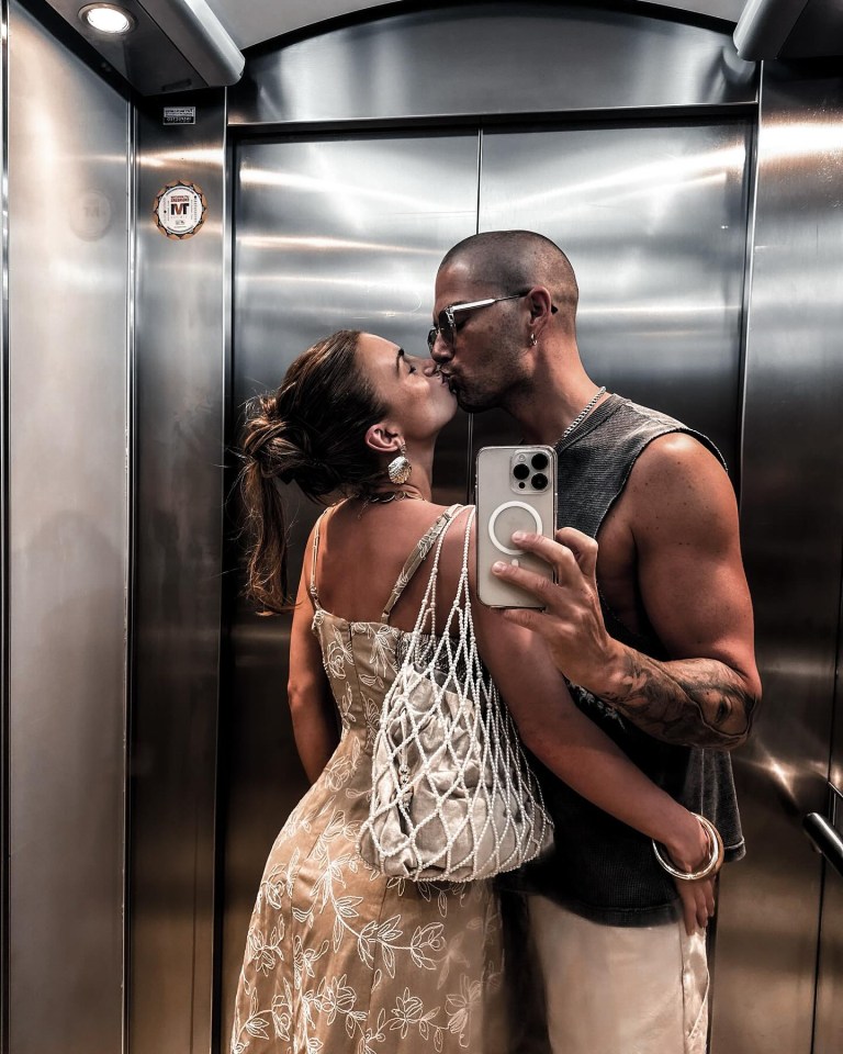 The couple have been together for the past two years