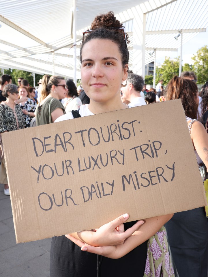 Anti-tourist protesters continue to fight rowdy visitors