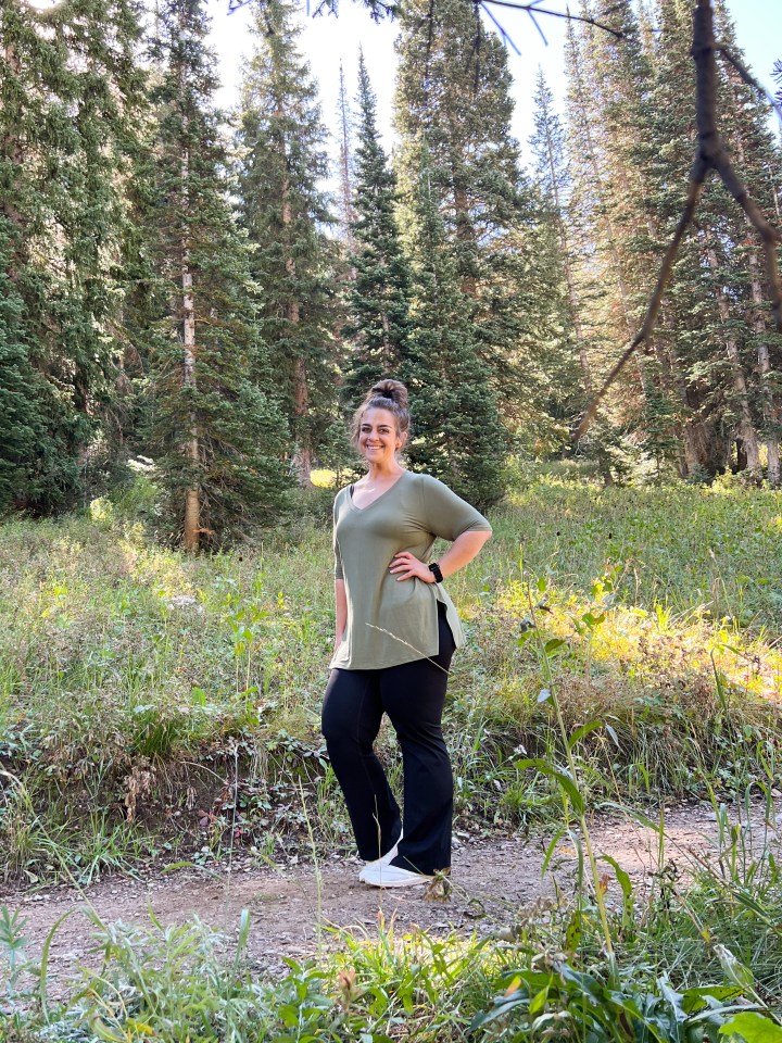 She began eating mindfully and started walking for 10 minutes a day