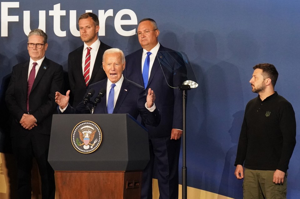 President Joe Biden wrongly labelled Ukraine's leader Vlodomir Zelensky as 'Putin' last night