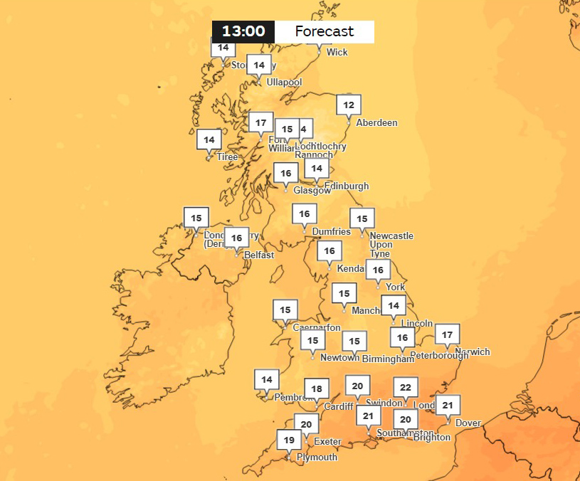 It will remain largely dry throughout the day
