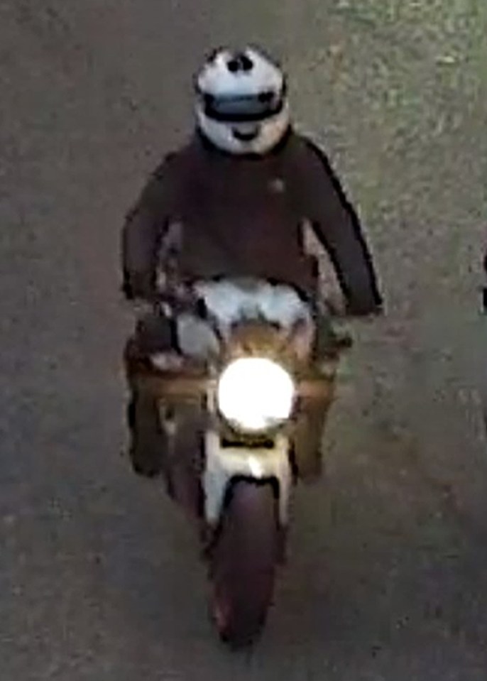 CCTV images issued by Metropolitan Police this week of a motorcyclist detectives wanted in connection with the shooting at a restaurant in Kingsland High Street