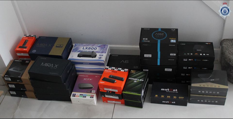 A number of electronic devices, including computers, phones and digital satellite television boxes were seized at the address