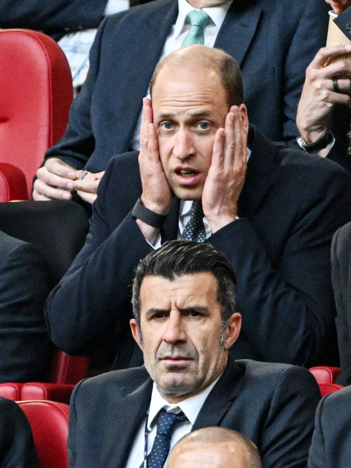 William watches England during the quarter-final match