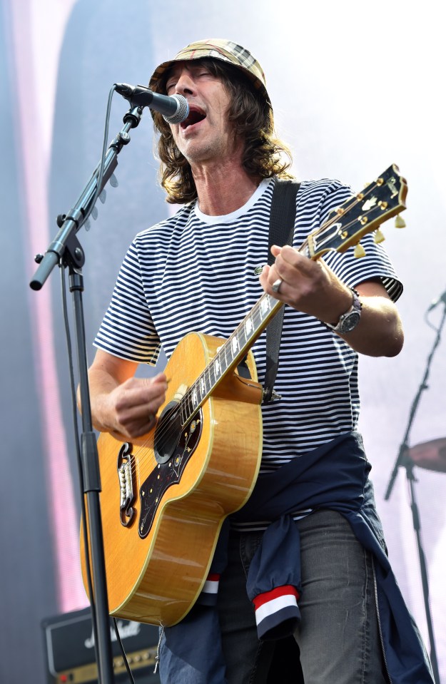 Richard Ashcroft made a string of gags about Donald Trump while on stage at Kew The Music