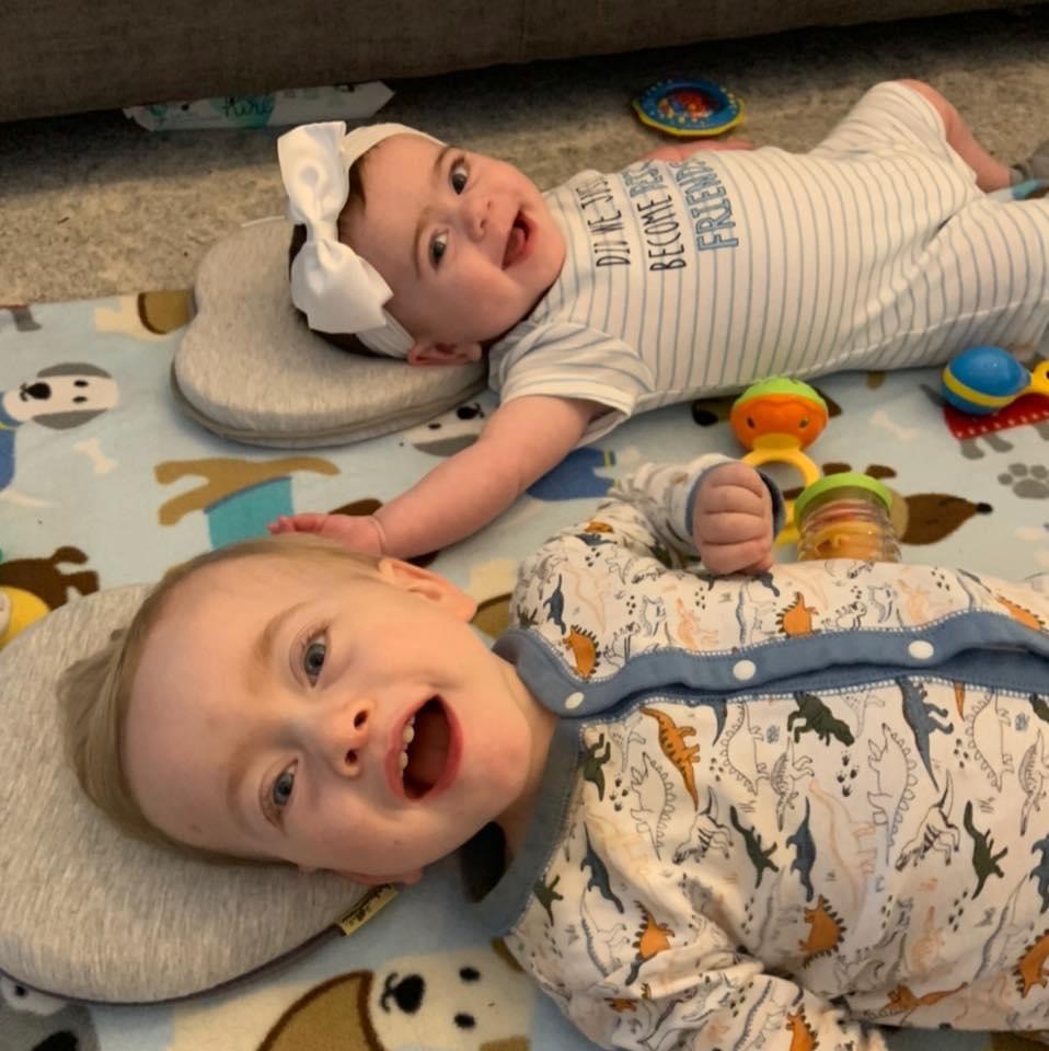 Both children appeared 'perfectly healthy' at first - Roman was diagnosed at six months old