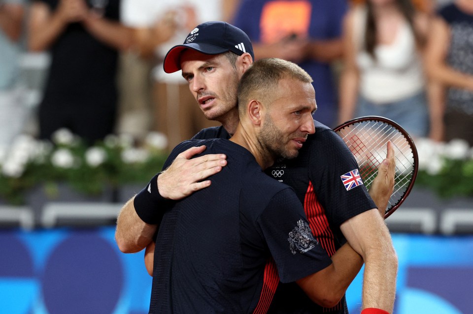 Murray and partner Dan Evans have enjoyed an incredible swan song, making the quarter-final in Paris