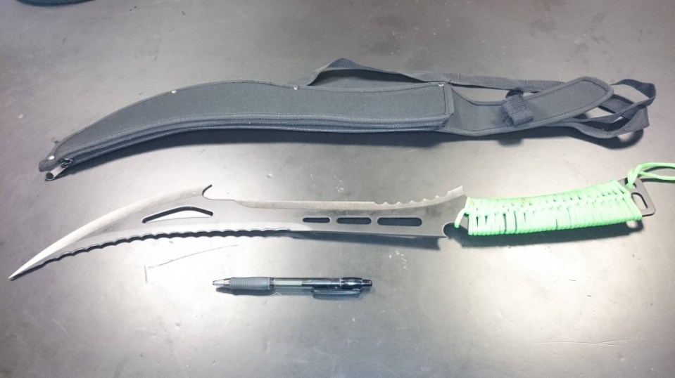 The amnesty for zombie knives begins next week