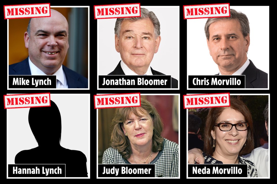 a collage of missing people including hannah lynch judy bloomer and neda morrillo