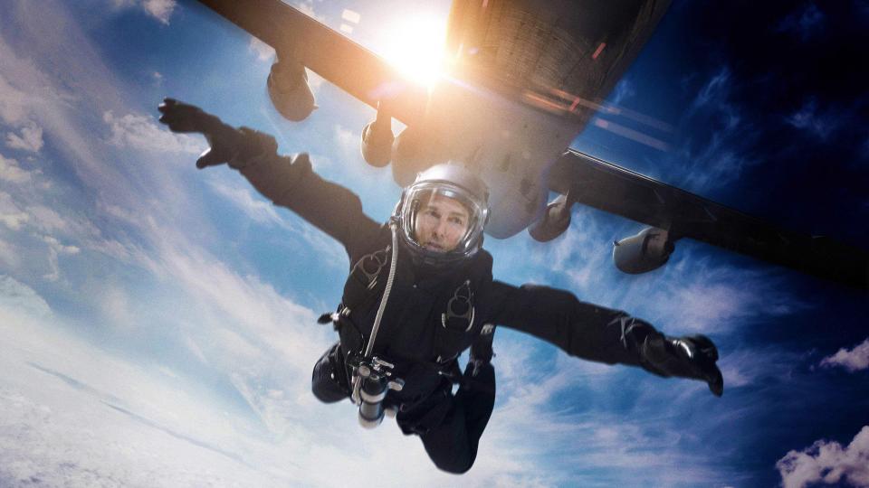 He reportedly already filmed a pre-recorded skydive segment back in March