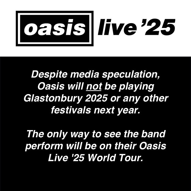 a black and white poster for oasis live 25