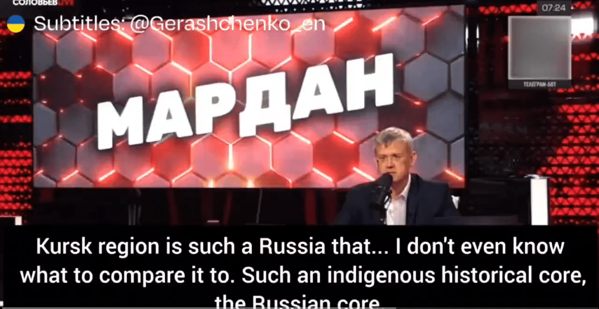 Mardan on his show discussing the prospect of Russia nuking its own territory