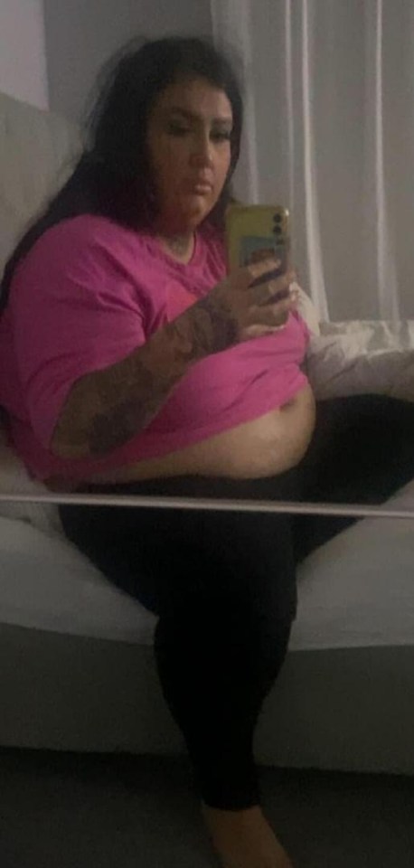 a woman taking a picture of herself before and after losing weight