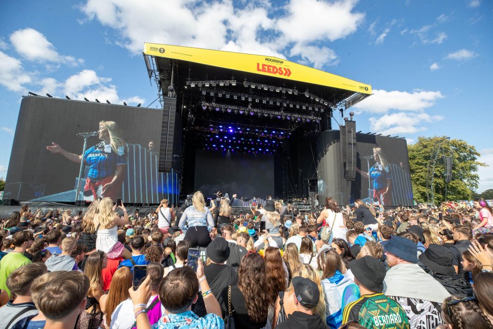 a crowd of people at a leeds music festival
