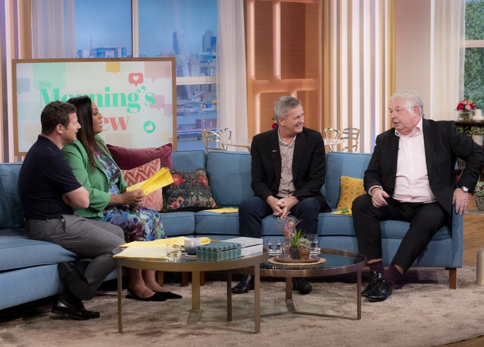 a group of people sitting on a couch on a morning show