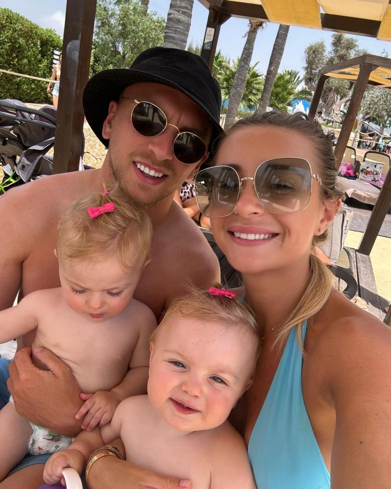 Dani and Jarrod share twins