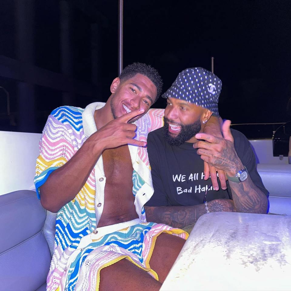 Jude Bellingham has been hanging out with NFL superstar Odell Beckham Jr on his holidays