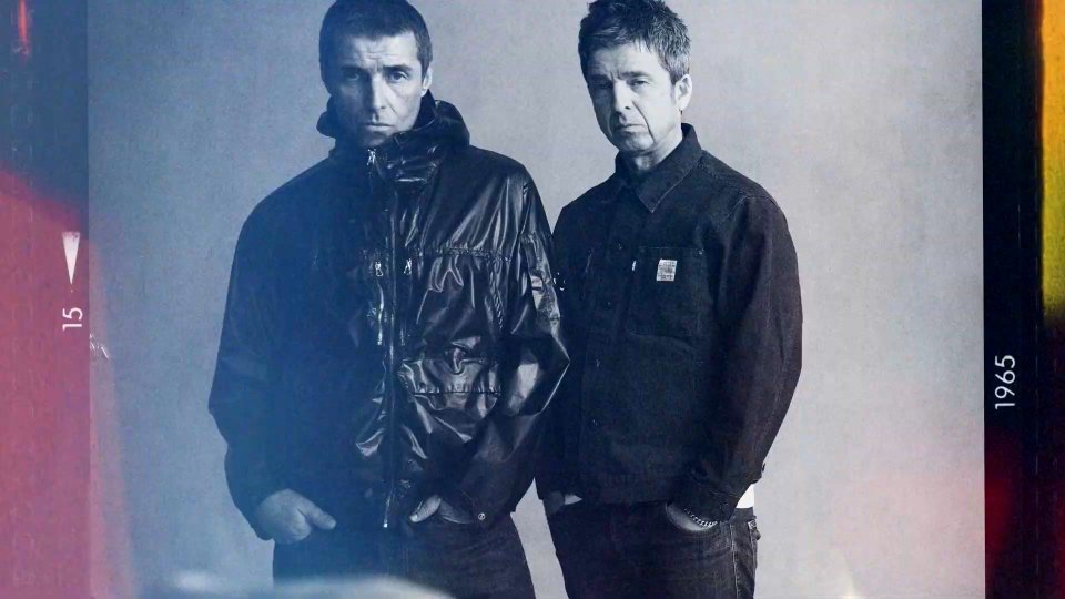 two men standing next to each other with the year 1965 on the bottom